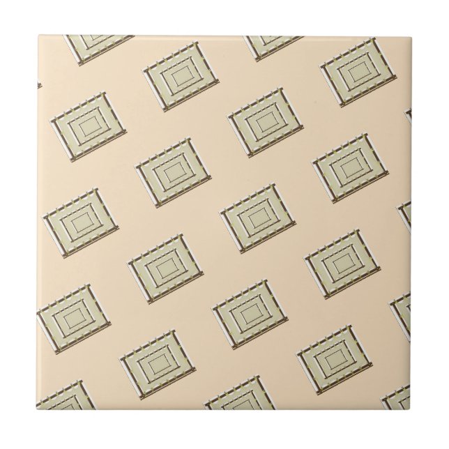 Azulejo Tile Cerámico Beige Brown (Frente)