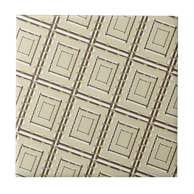 Azulejo Tile Cerámico Beige Brown (Frente)