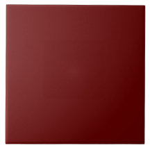 Tile Cerámico - Color Rojo Oscuro - Tile Decorativ