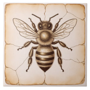Azulejo Tile Cerámico De Abeja
