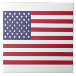 Azulejo Tile cerámico de bandera estadounidense