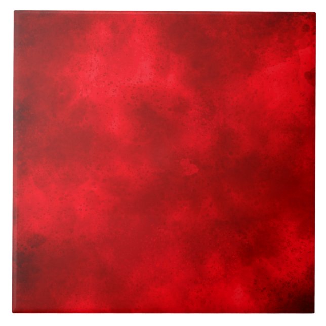 Azulejo Tile cerámico de efecto de nube de tormenta roja (Frente)
