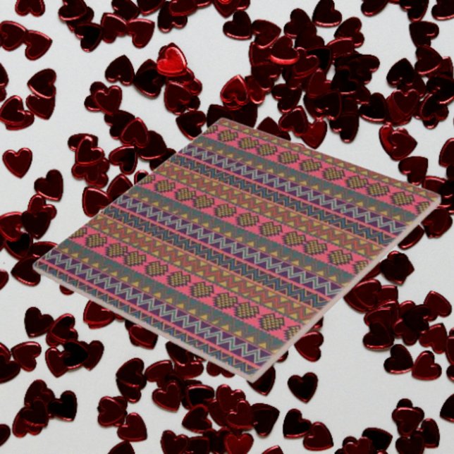 Azulejo Tile cerámico de esencia tribal - Arte geométrico  (Subido por el creador)