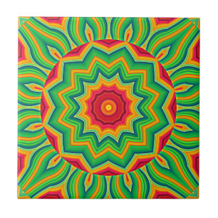 Azulejo Tile cerámico de Mandala