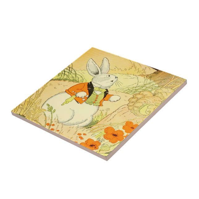 Azulejo Tile cerámico de Peter Rabbit (Lado)