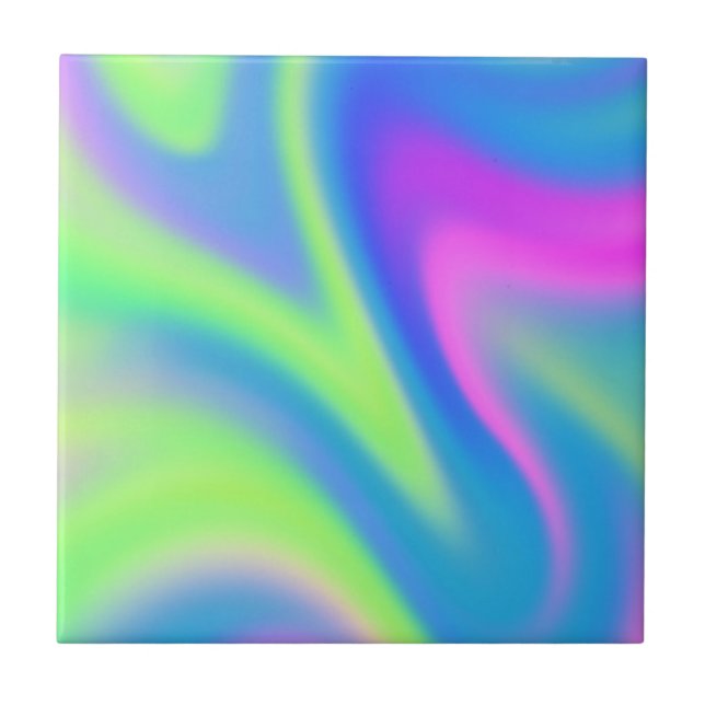 Azulejo Tile cerámico de tinte holográfico (Frente)