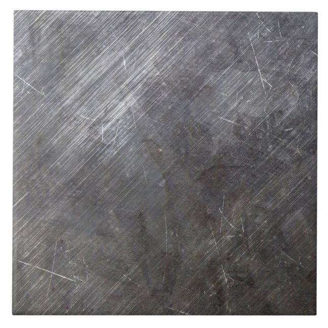 Azulejo Tile cerámico- Diseño moderno Metalizado Gris indu (Frente)