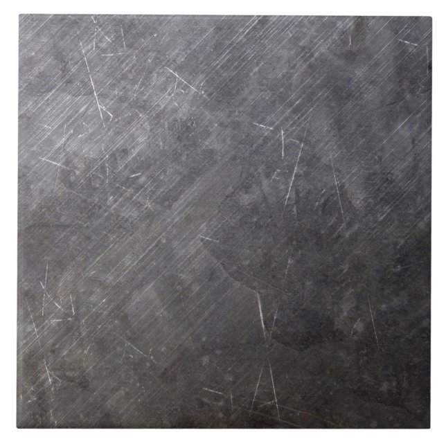 Azulejo Tile cerámico- Gris industrial Metalizado moderno (Frente)