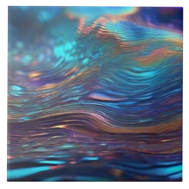 Azulejo Tile cerámico holográfico (Frente)