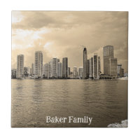 Tile cerámico personalizado - Miami, Florida
