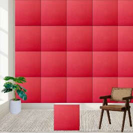 Azulejo Tile Cerámico Rojo Sólido