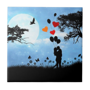 Azulejo Tile Cerámico Romántico - Enamorado
