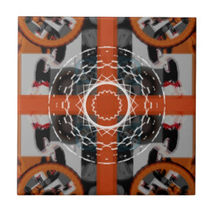 Azulejo Tile cerámico (rotador naranja de Adelaida)