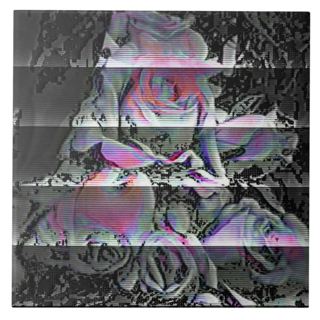 Azulejo Tile cerámico Techno Bouquet (Frente)