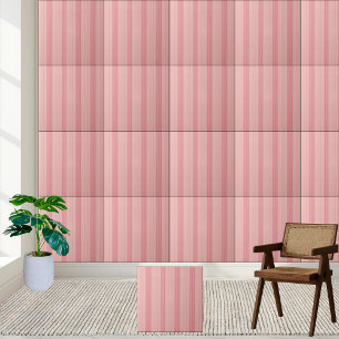 Azulejo Tile cerámico trenzado rosa estilo 2