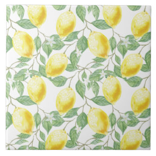 Azulejo Tile Cerámico/Trivet-Lemons Tile Cerámico