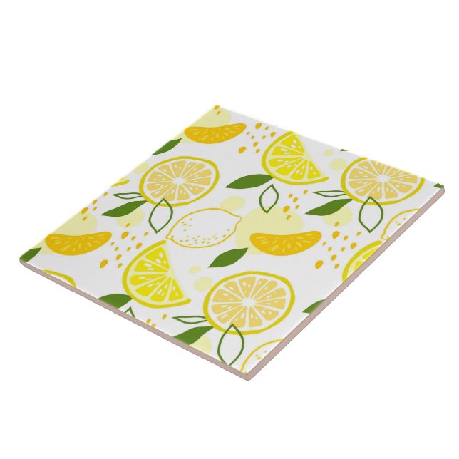 Azulejo Tile Cerámico/Trivet-Lemons Tile Cerámico (Lado)