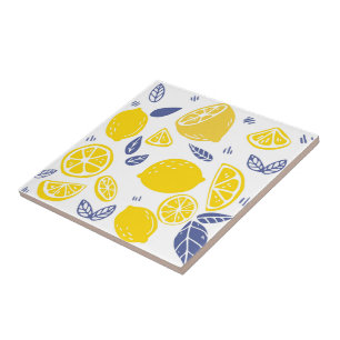 Azulejo Tile Cerámico/Trivet-Lemons Tile Cerámico