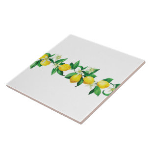 Azulejo Tile Cerámico/Trivet-Lemons Tile Cerámico