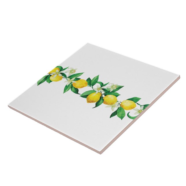 Azulejo Tile Cerámico/Trivet-Lemons Tile Cerámico (Lado)