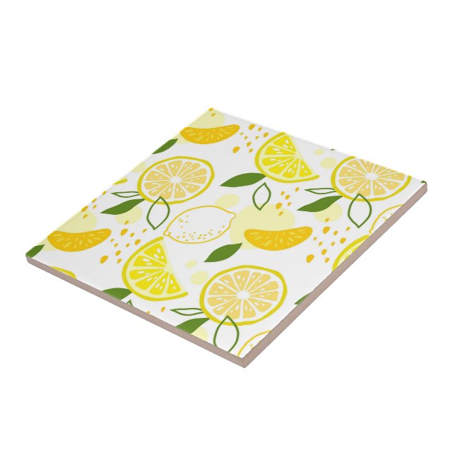 Azulejo Tile Cerámico/Trivet-Lemons Tile Cerámico (Lado)