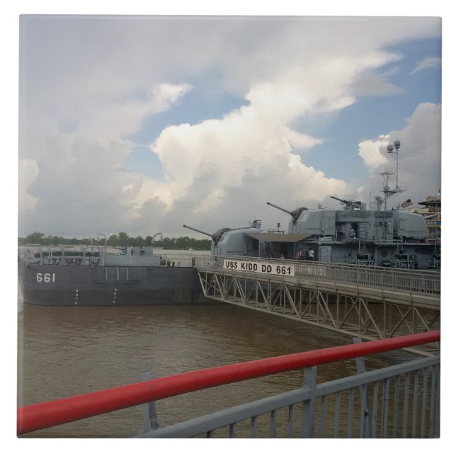 Azulejo Tile cerámico USS KIDD (Frente)