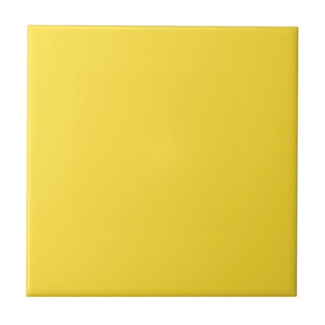 Azulejo Tile color amarillo bananero (Frente)