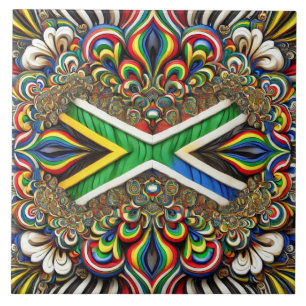 Azulejo Tile con el diseño moderno de los colores sudafric