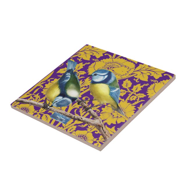 Azulejo Tile Dark-Purple (Flores de pared) RFPMDesigns ©️  (Lado)