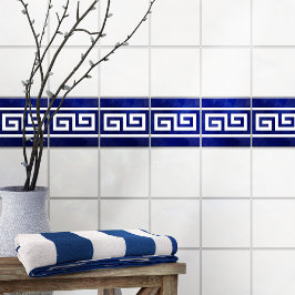 Azulejo Tile de borde de la llave del meandro griego