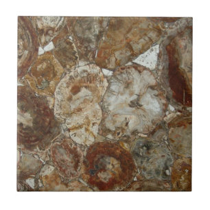 Azulejo Tile de cerámica de impresión de gema marrón