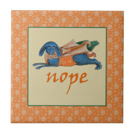 Azulejo Tile de cerámica de Luttrell Psalter Critter