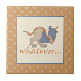 Azulejo Tile de cerámica de Luttrell Psalter Critter