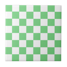 Azulejo Tile de cerámica del patrón retro verde controlado