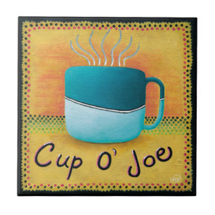 Azulejo Tile de cerámica Joe Coffee Lover