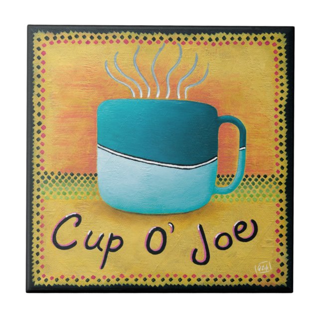 Azulejo Tile de cerámica Joe Coffee Lover (Frente)