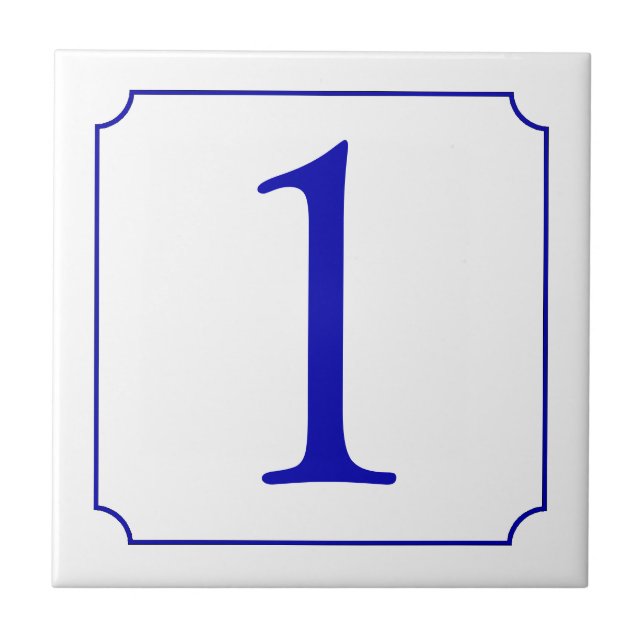 Azulejo Tile de cerámica número italiano (Frente)