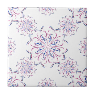 Azulejo Tile de cerámica rosa y azul