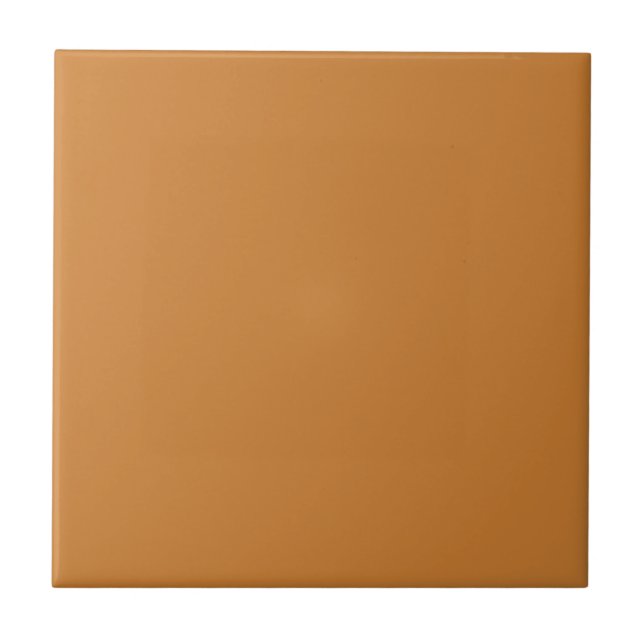 Azulejo Tile de color sólido Bronce Tan Brown (Frente)