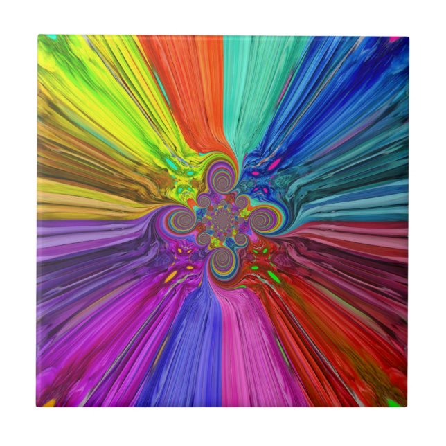 Azulejo Tile de color vórtex (Frente)