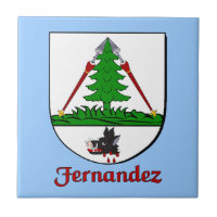 Tile decorativo de Fernandez Family Shield