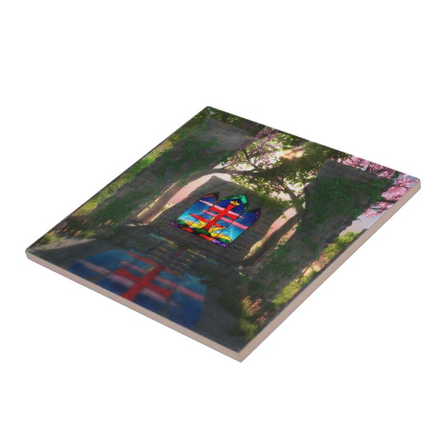 Azulejo Tile decorativo Eternal Light Easter / Trivet (Lado)