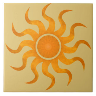 Azulejo Tile del desierto del sol brillante - grande