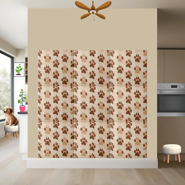 Azulejo Tile del patrón de impresión de traza marrón oscur (Subido por el creador)