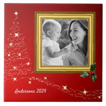 Tile fotográfico familiar de navidades / personali