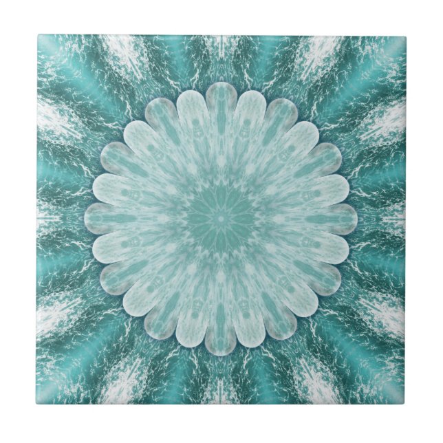 Azulejo Tile Geométrico Floral Beach Star Bathroom (Frente)