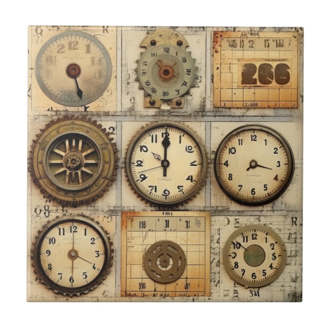 Azulejo Tile industrial vintage (Frente)