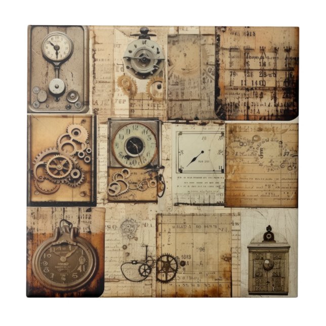 Azulejo Tile industrial vintage (Frente)