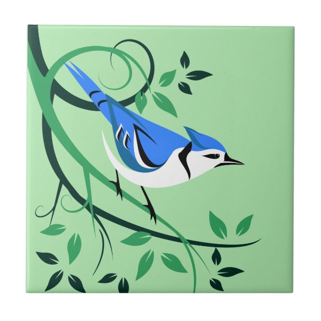 Azulejo Tile Jay Azul (Frente)