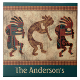 Azulejo Tile Kokopelli personalizado
